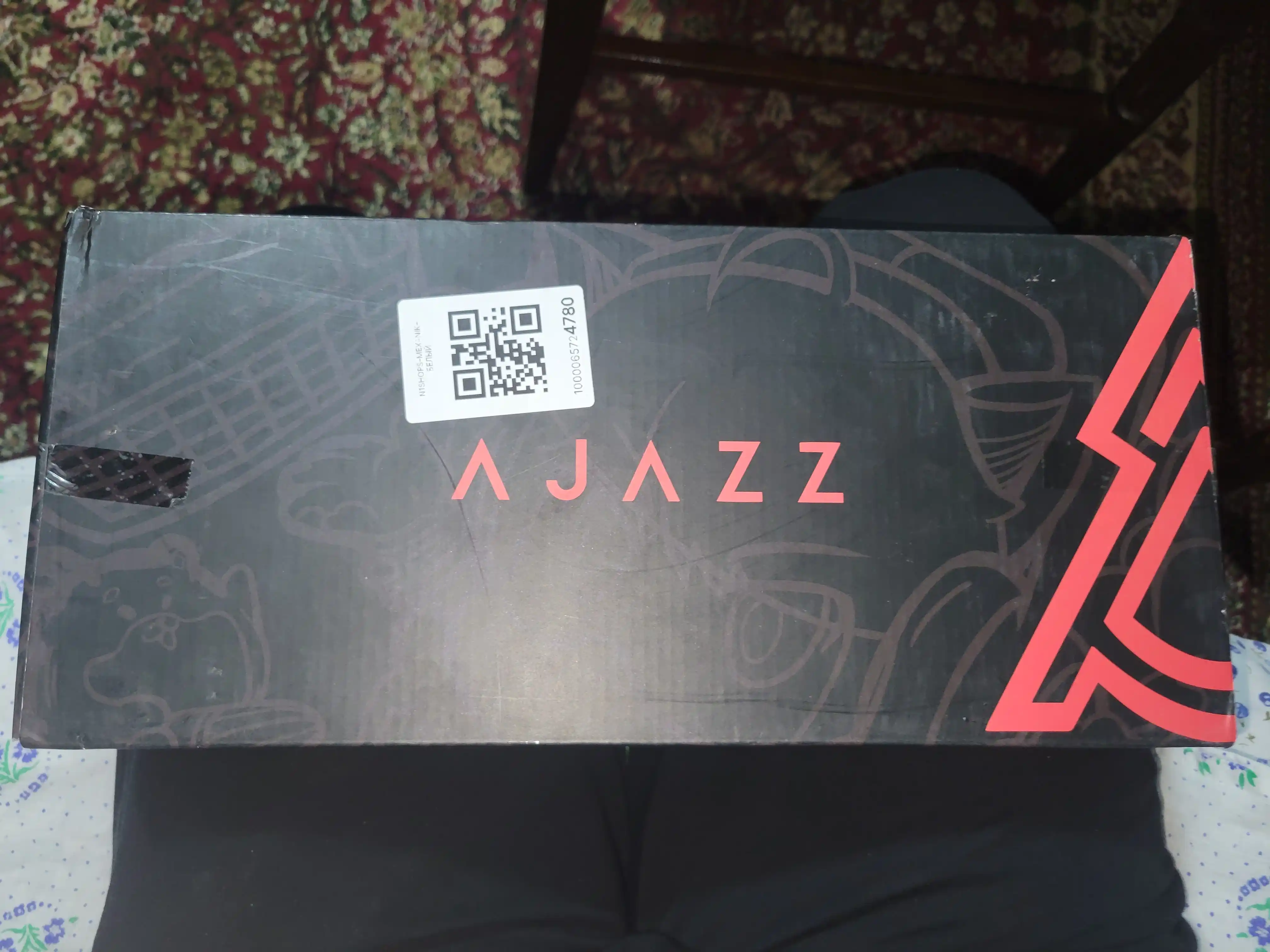 AJAZZ mexanik klaviatura LED chiroqlari, simli kompyuter klaviatura, o‘yin va ofis uchun