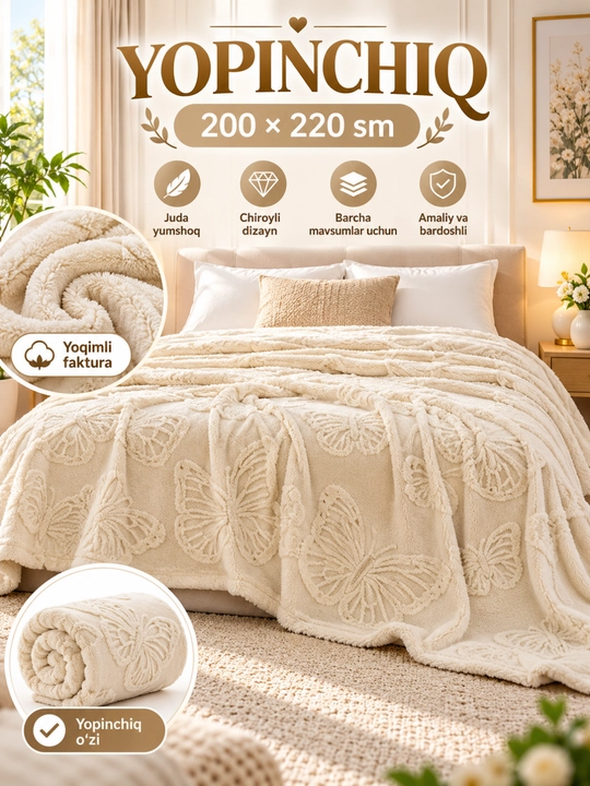 Мохнатые пледы и покрывала для кровати и дивана. 1- и 2-спальные. 200×220 см • 200×150 см