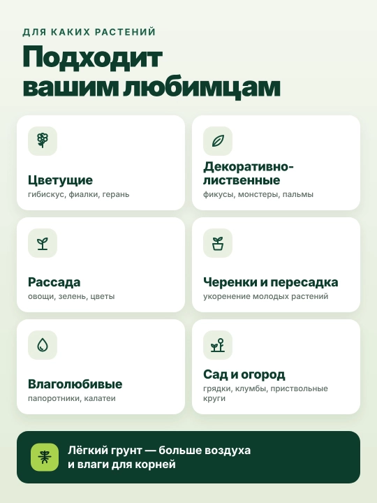 Торф верховой для рассады, цветов и огорода, нейтральная кислотность