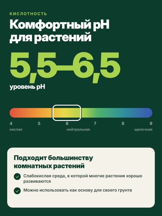 Торф верховой для рассады, цветов и огорода, нейтральная кислотность