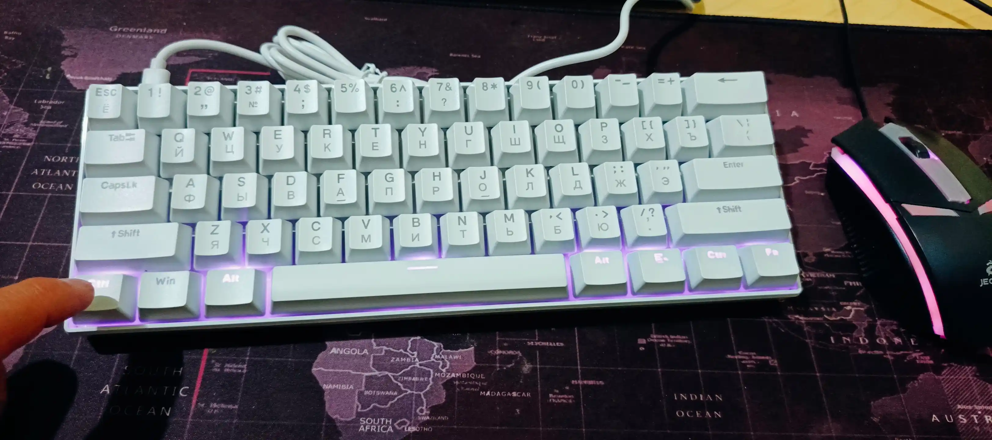 Mexanik simli, klaviatura T-Wolf T50, orqa nuri bilan