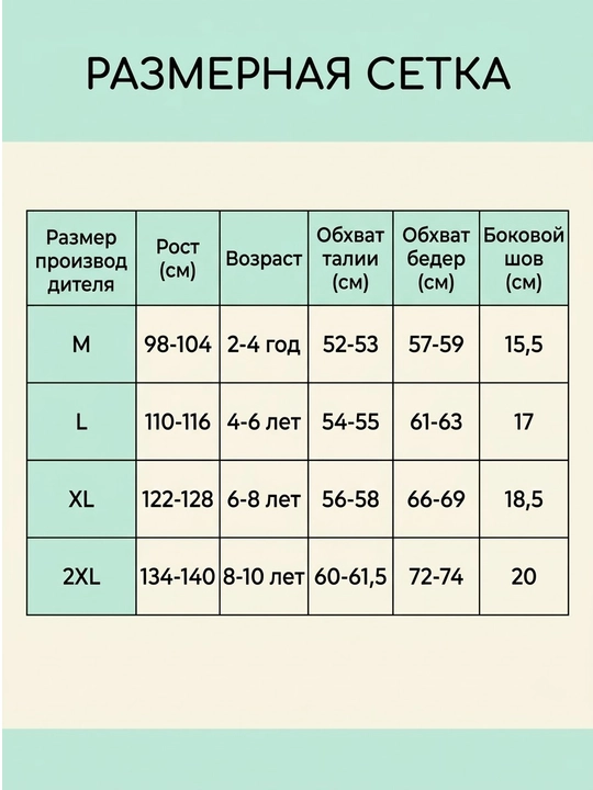 Трусики хлопковые детские для девочек, L (2-4 года) и XL (5-7 лет)