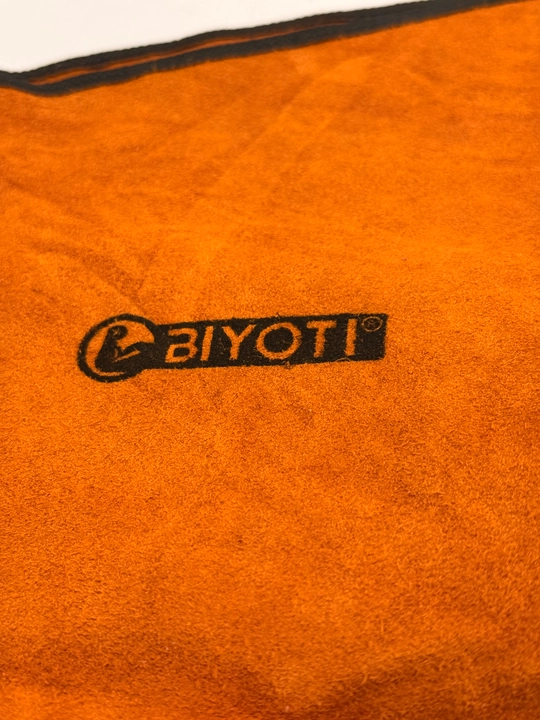 BIYOTI 718003 payvandchi uchun himoya yengliklari, tabiiy charm (spilok), 1 juft