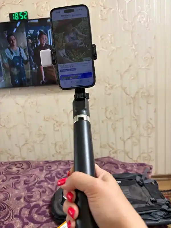 Штатив для телефона 170 см, кольцо, монопод, селфи-палка, 360°, стабилизация