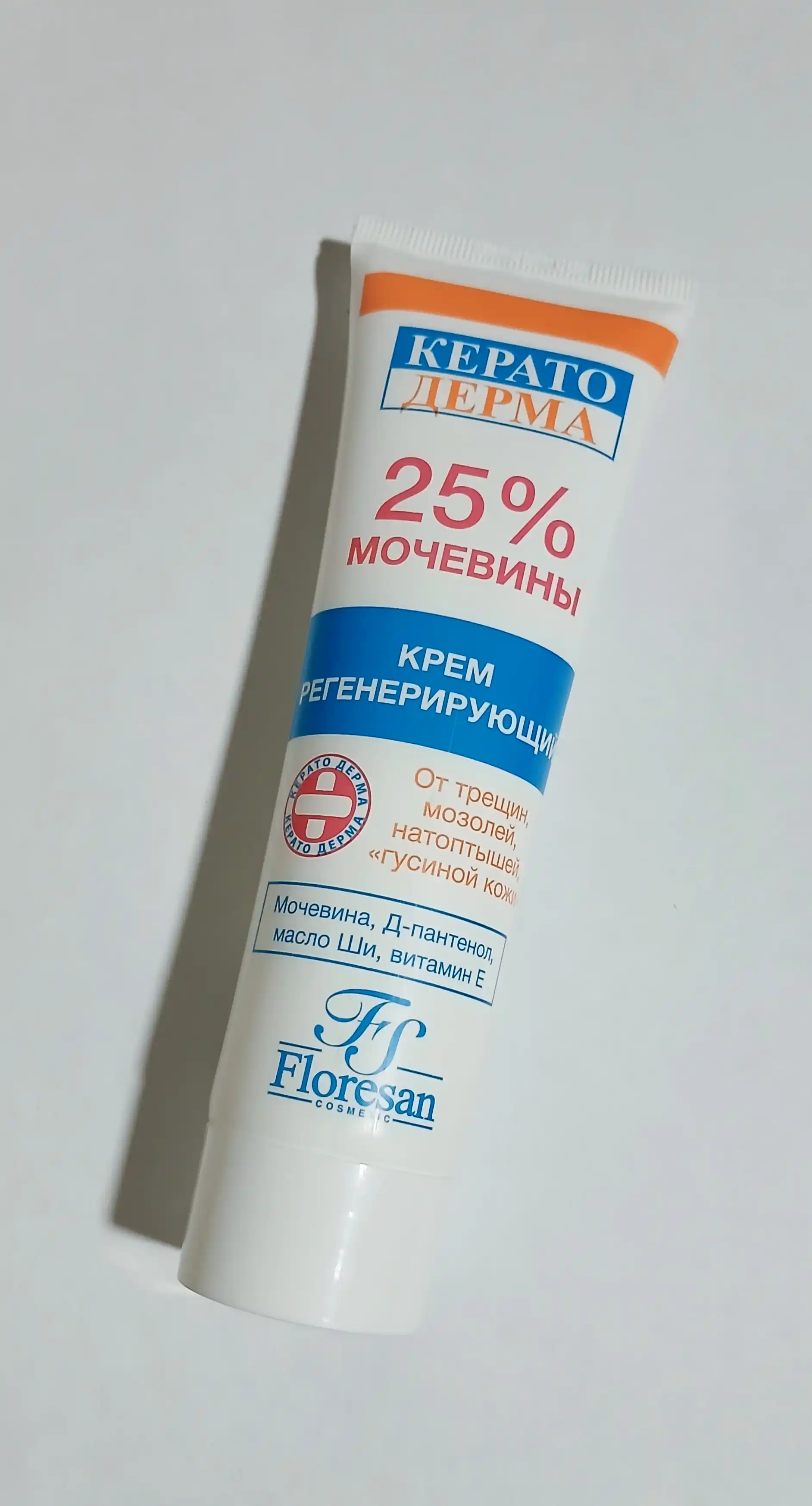 Qayta tiklovchi krem Floresan Кеrатоderm Urea 25% F-618, 100 ml