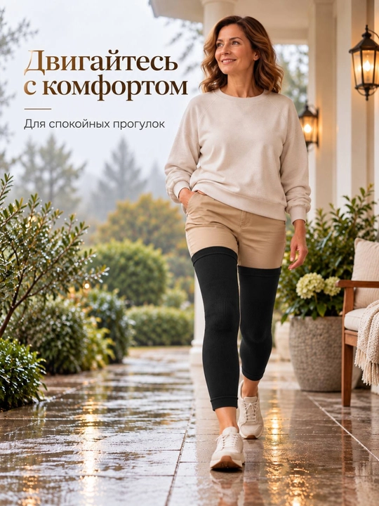 Теплый бандаж для колен, эластичные наколенники для мужчин и женщин, 1 пара