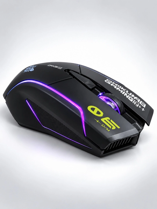 ONIKUMA DM06 RGB simsiz gaming sichqoncha, Bluetooth, 2.4 GHz, Type-C, 12800 DPI