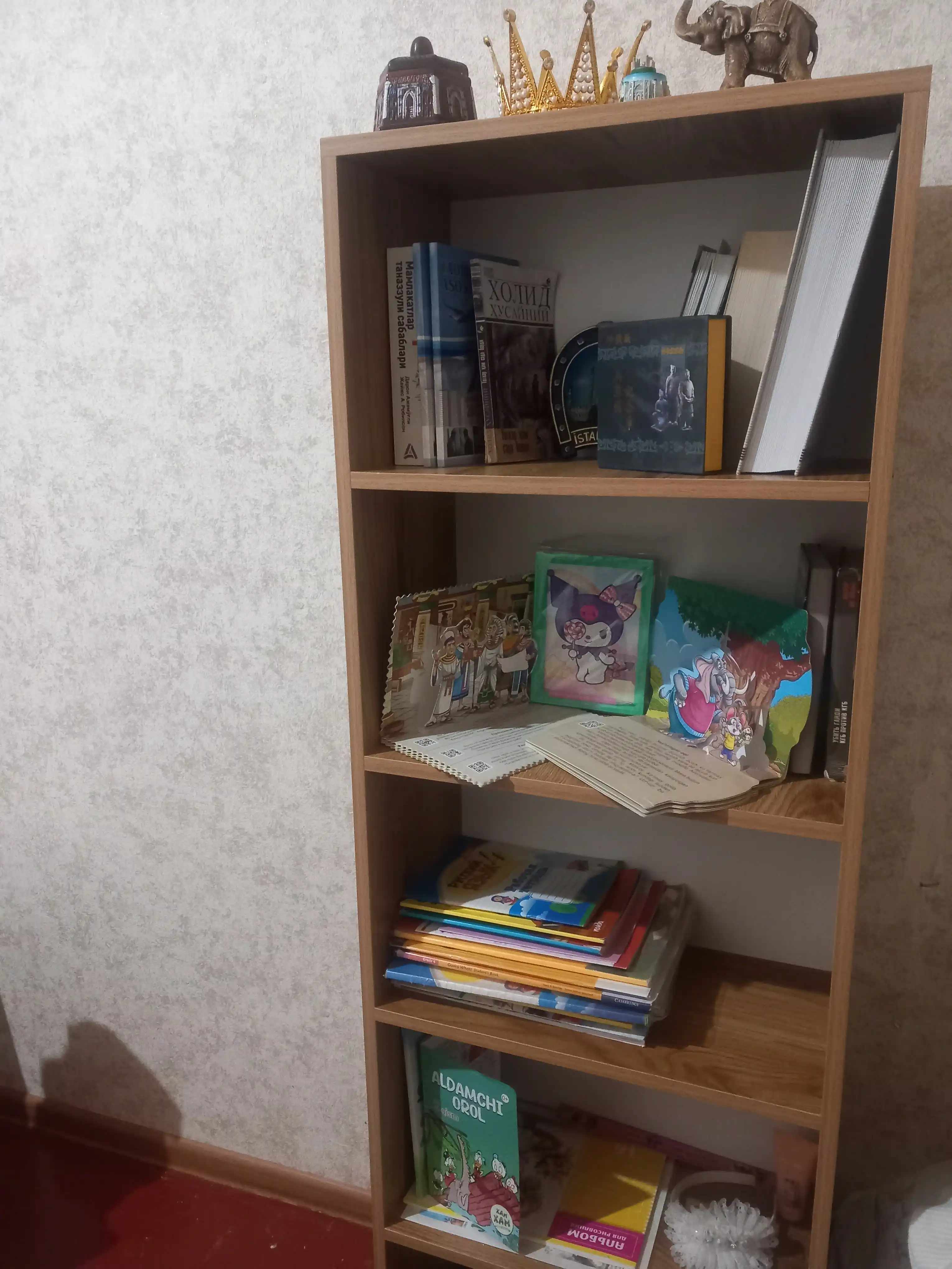 RAGAN stellaji, kitoblar va dekor uchun ochiq javon, 150x50x25 sm