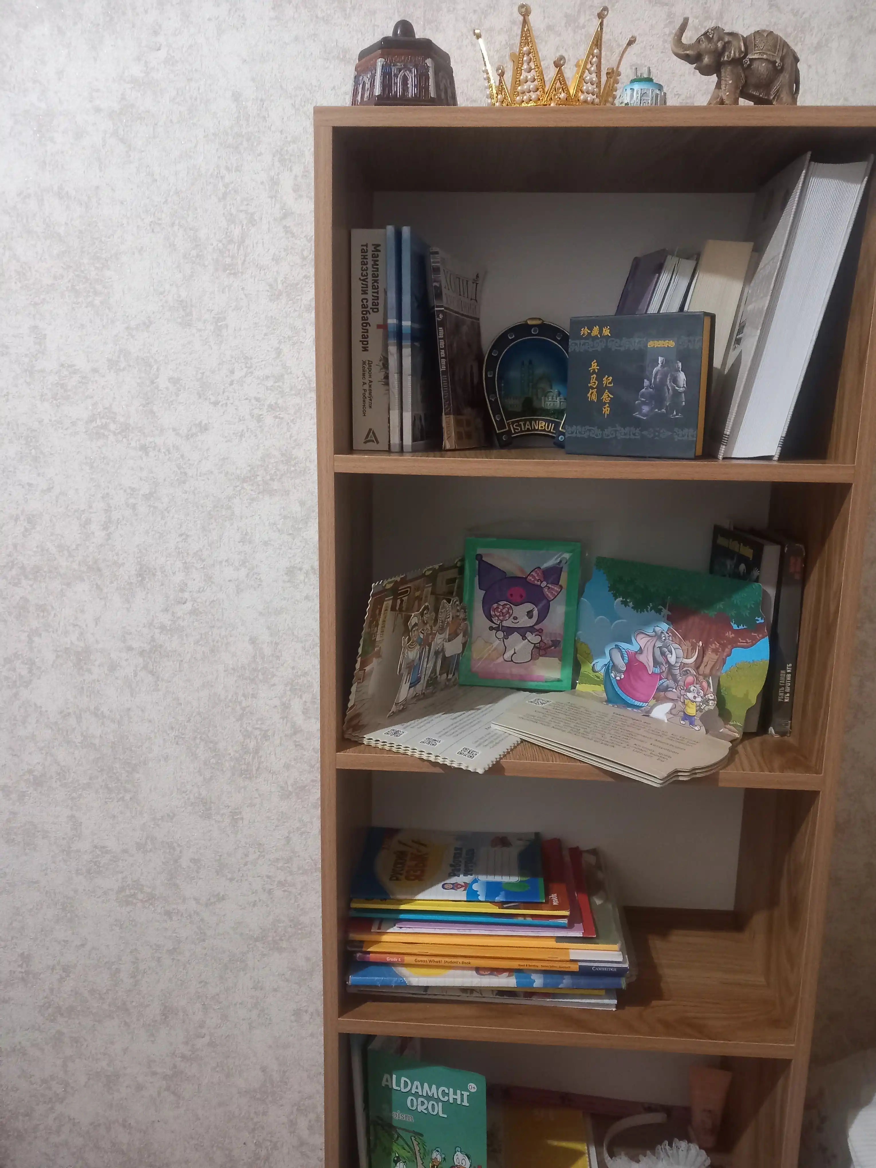 RAGAN stellaji, kitoblar va dekor uchun ochiq javon, 150x50x25 sm