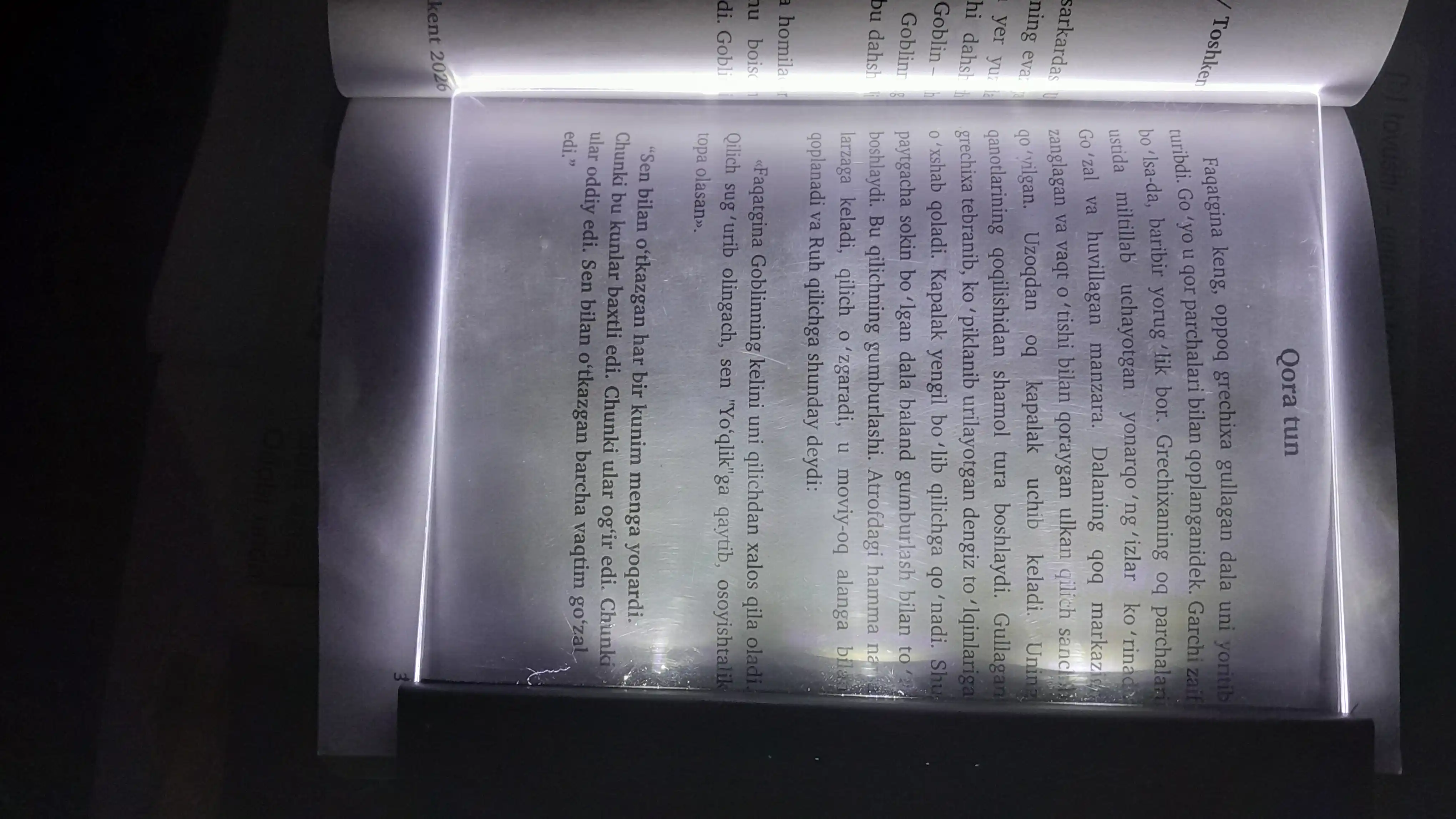 Светильник для чтения книг в темноте