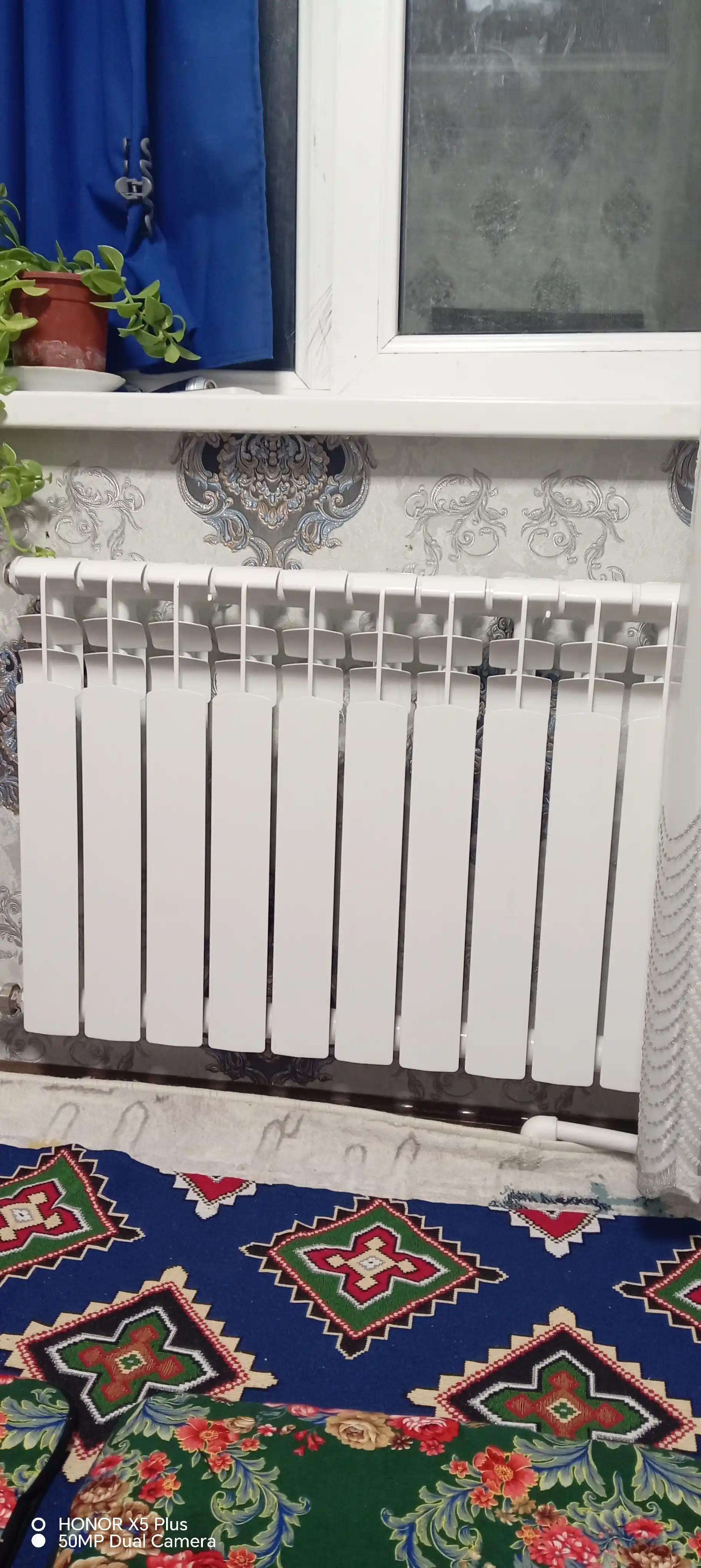 Bimetall radiator 10 seksiya, 500/80, isitish radiatori batareya, 20 bar, 10 yil kafolat