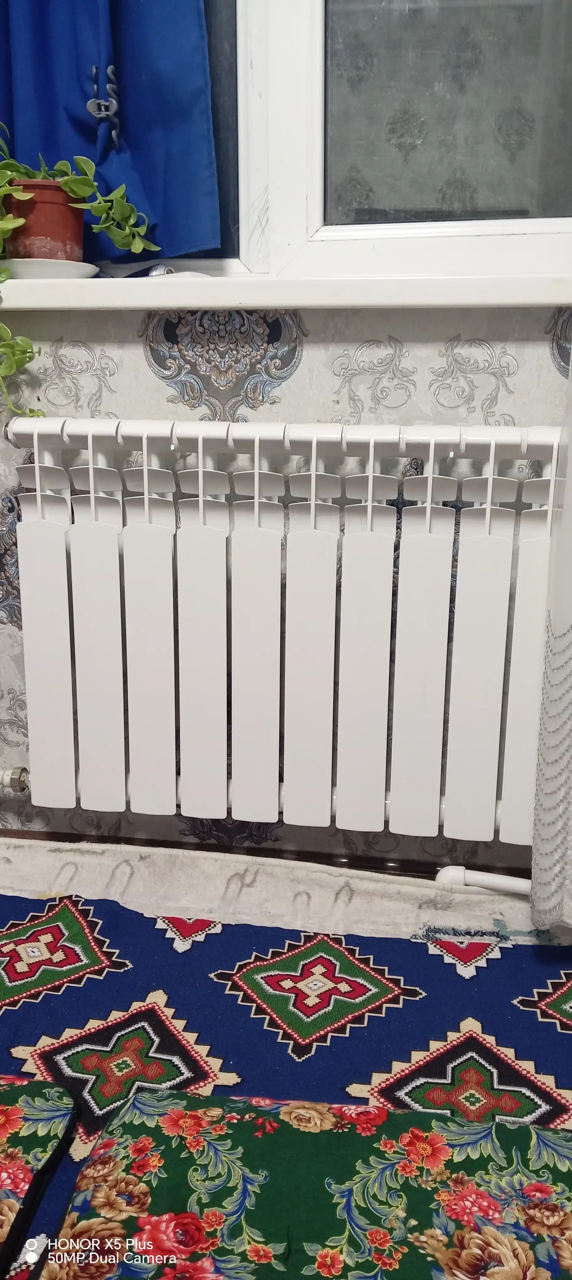 Bimetall radiator 10 seksiya, 500/80, isitish radiatori batareya, 20 bar, 10 yil kafolat