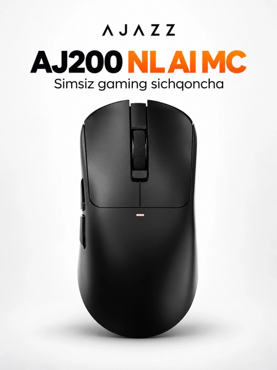 AJAZZ AJ200 NL AI MC simsiz gaming sichqoncha, AI yordamchi, PAW3311, 24000 DPI, Bluetooth - 