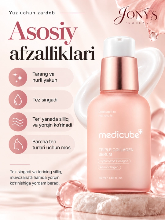 Medicube  — Сыворотка для лица увлажнение, упругость, сияние и ровный тон