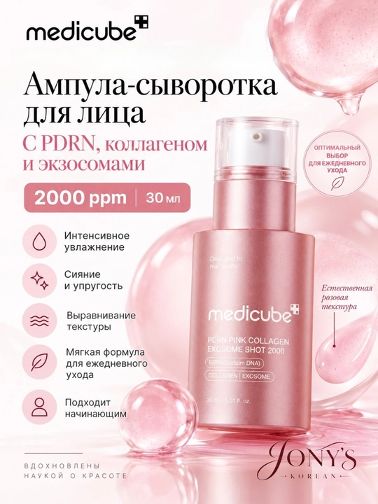 Medicube  — Сыворотка для лица увлажнение, упругость, сияние и ровный тон