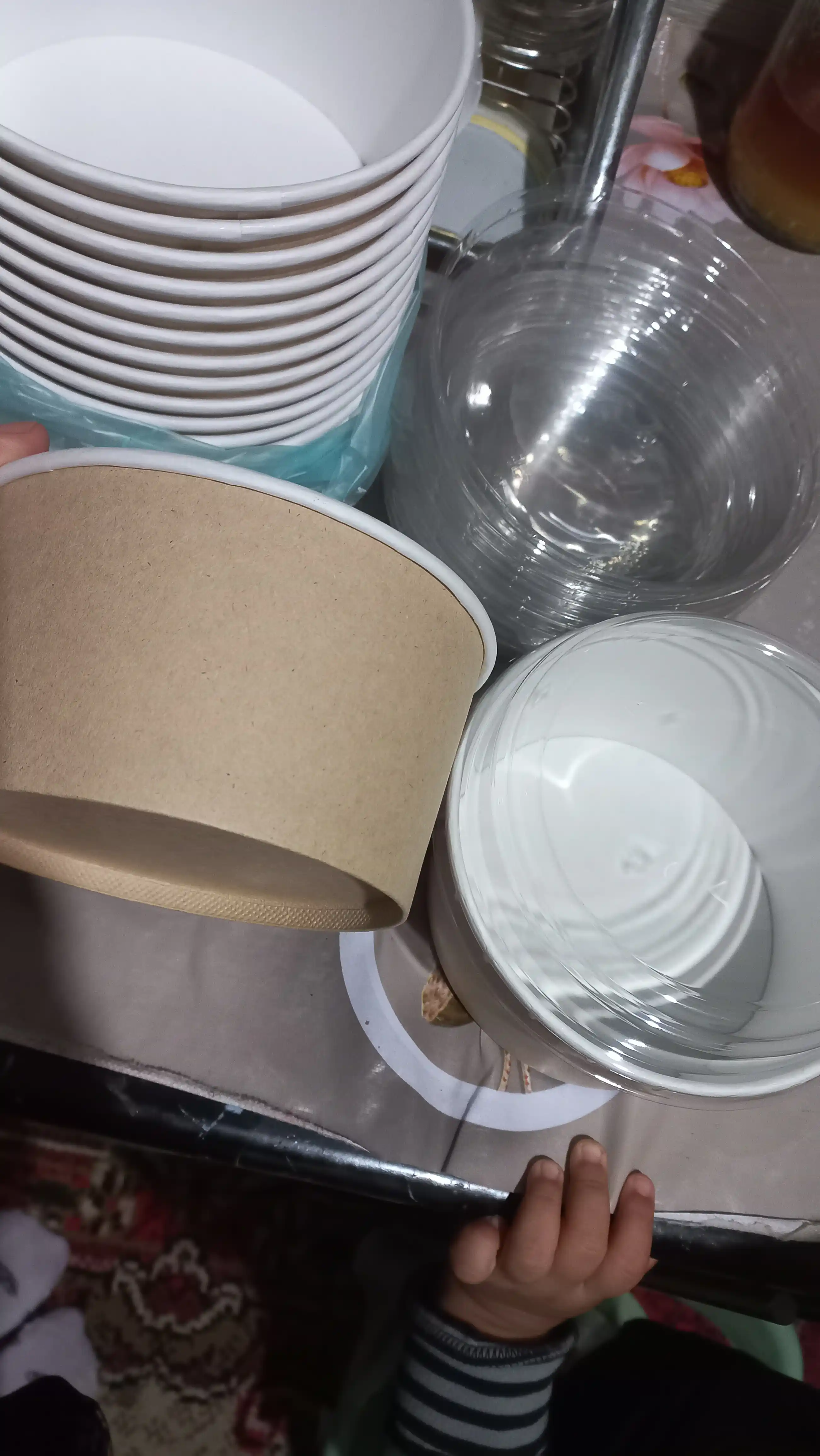 Одноразовые контейнеры с крышкой купольной OSQ Round Bowl, круглые, 15 шт