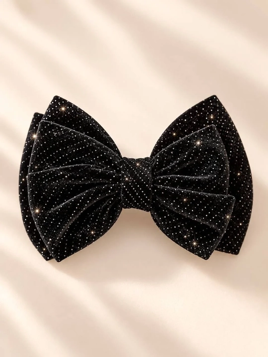 Klipsli kadife soch kamon zakolka bantik