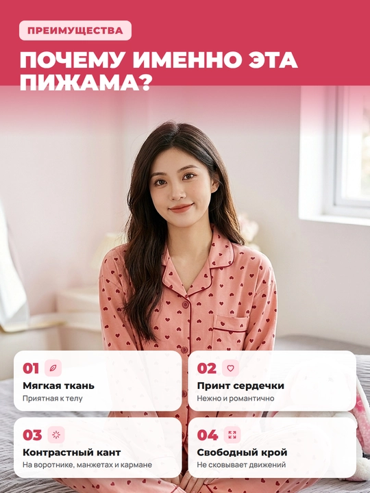 Пижама для женщин и девочек, для дома
