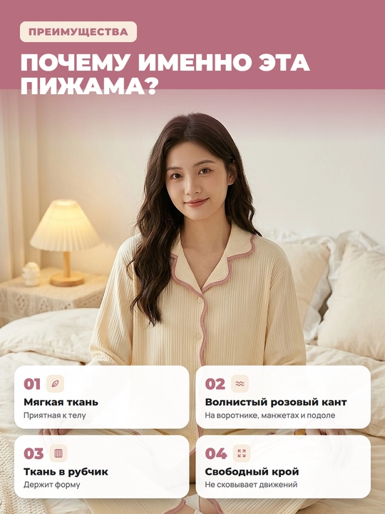 Пижама для женщин и девочек, для дома