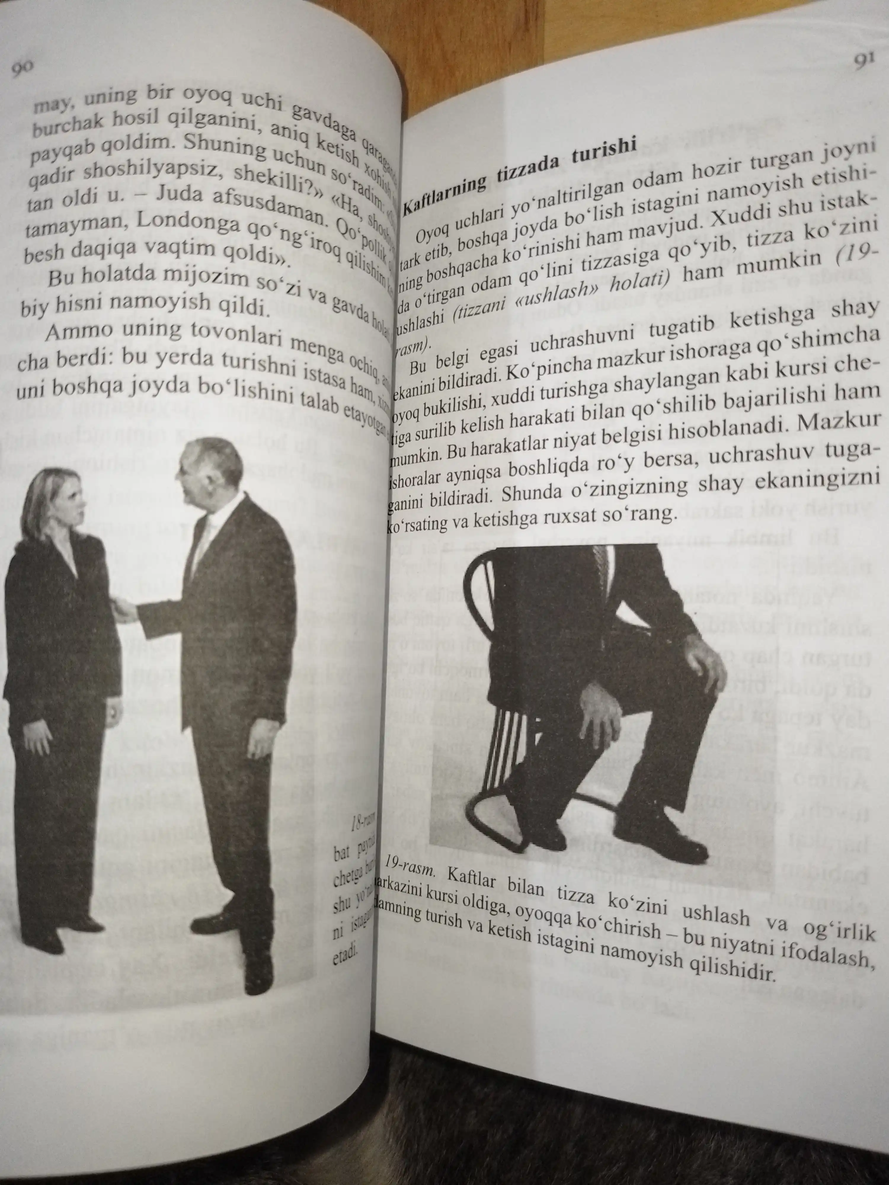 Jo Navarro "Siz nimani oylasangiz, men oshani koraman": Tana tili sirlari kitobi