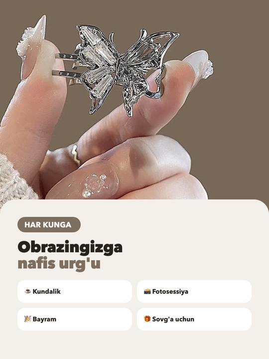 Soch uchun aksessuarlar to'plami, mayda zakolkalar, qizlar uchun to'nog'ichlar