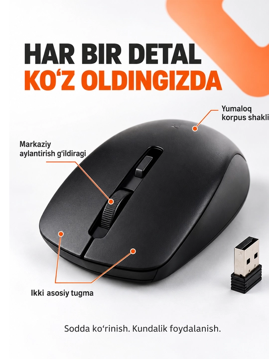 Беспроводная мышь METOO E0/E1 для ноутбука и компьютера, USB 2,4 ГГц, чёрная, офис и учёба