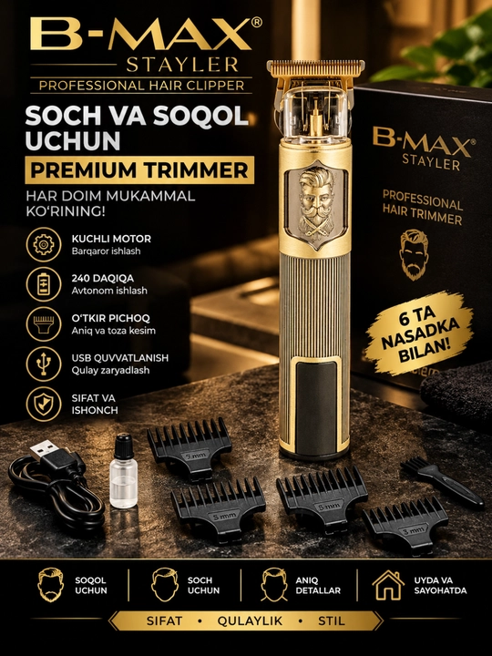 B-MAX professional soch olish mashinkalari - 