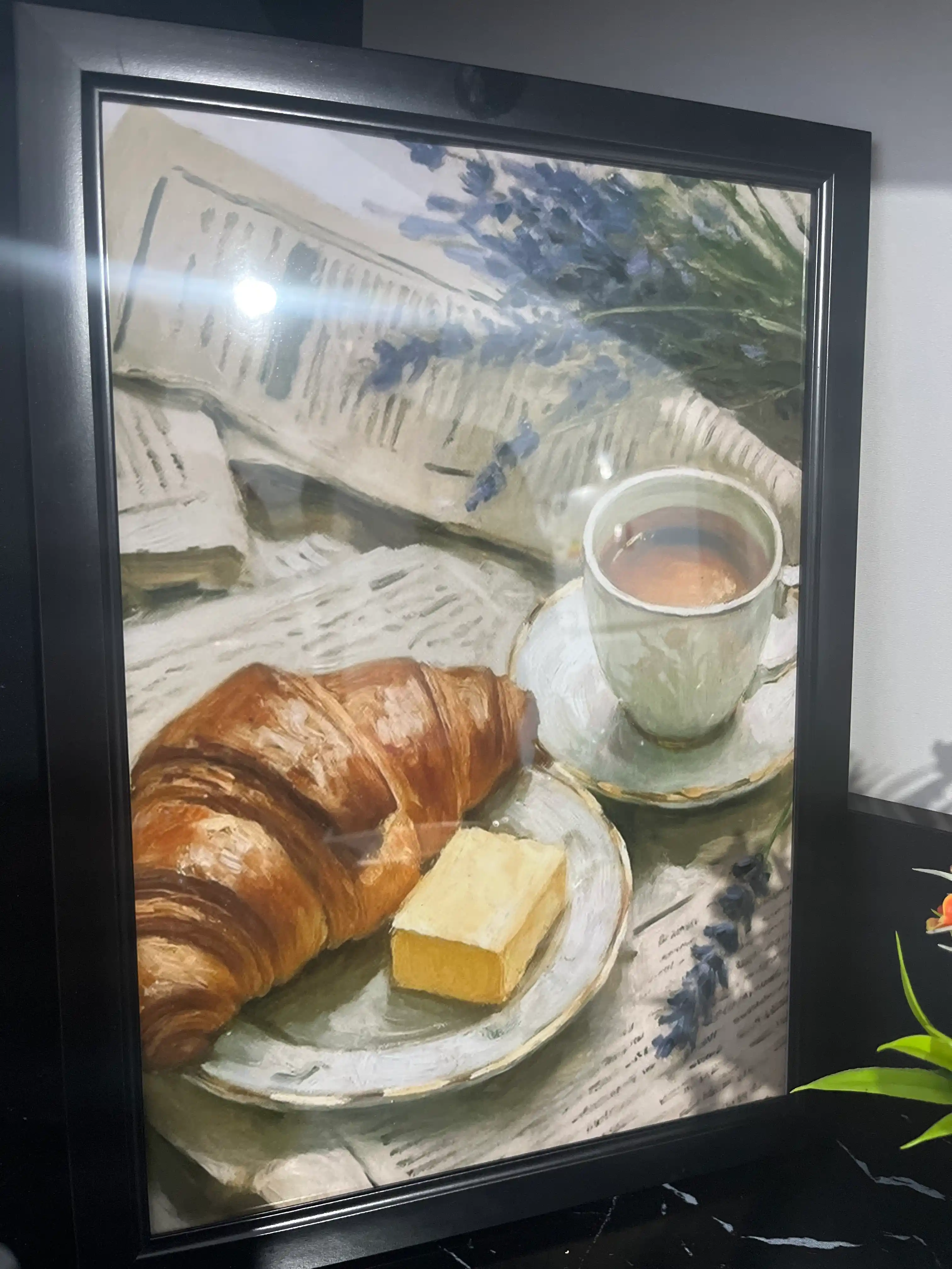 A4 formatdagi ramkali rasm. Oshxona va uy uchun dekor Interyer posteri