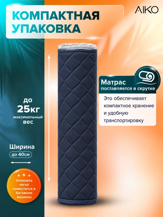 AIKO Strong ortopedik matras, mustaqil prujinali, bir kishilik, ikki kishilik