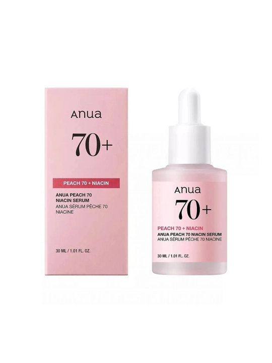 Anua Peach 70 Niacin Serum Yuz uchun niatsinamid zardobi, 30 ml