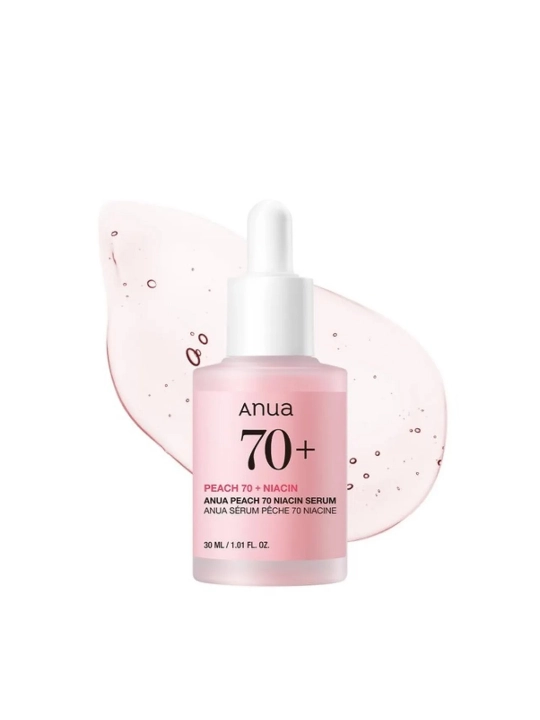 Anua Peach 70 Niacin Serum Yuz uchun niatsinamid zardobi, 30 ml - 