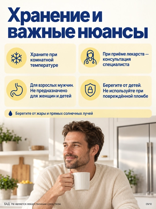 Мультивитамины для мужчин, комплекс биотин, цинк и инозитол Nature's Way Alive Men 60 таб