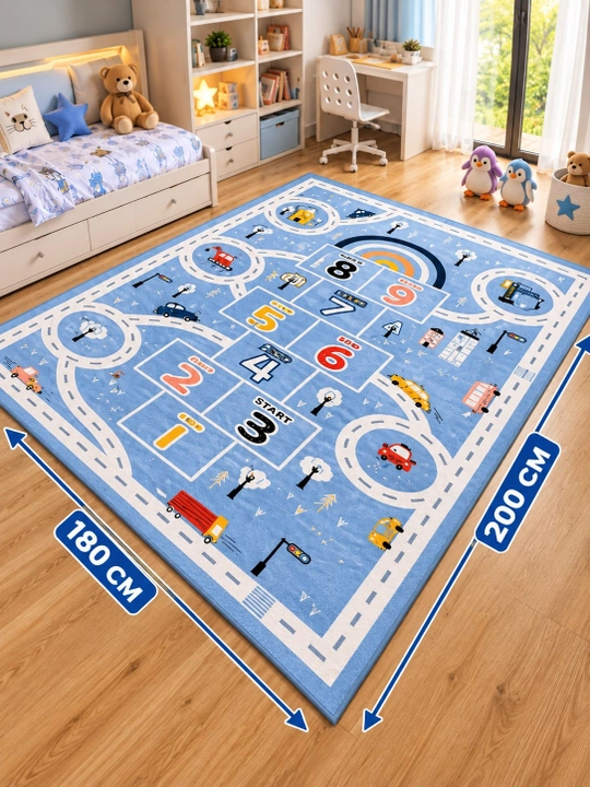 Детский игровой коврик 180×200 см, развивающий, для игр и обучения