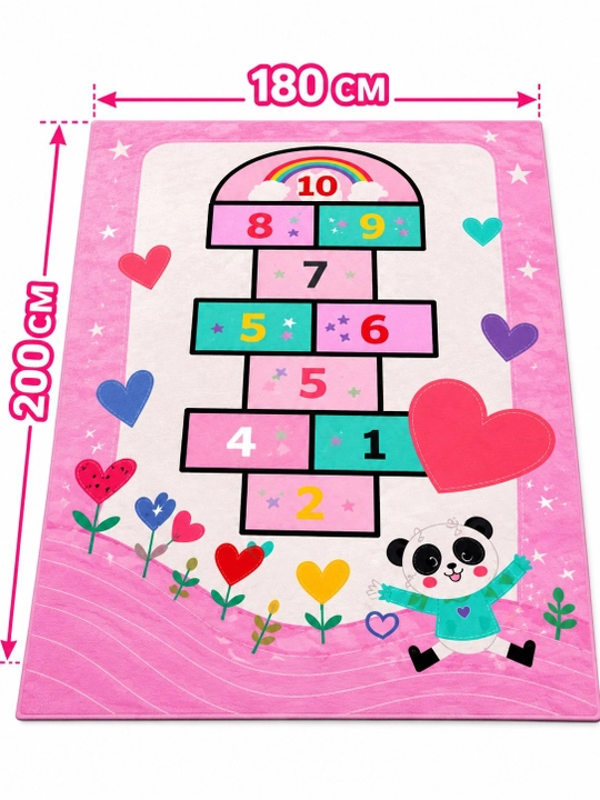 Детский игровой коврик 180×200 см, развивающий, для игр и обучения - 