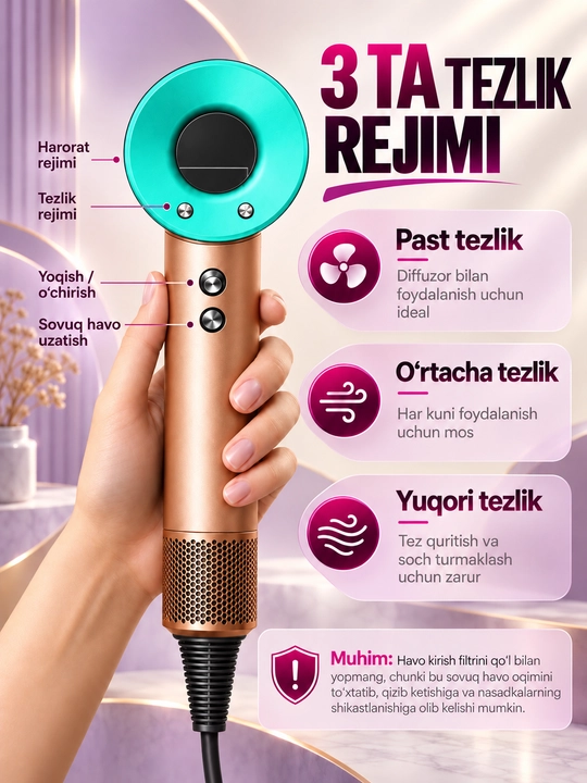 Профессиональный фен для волос