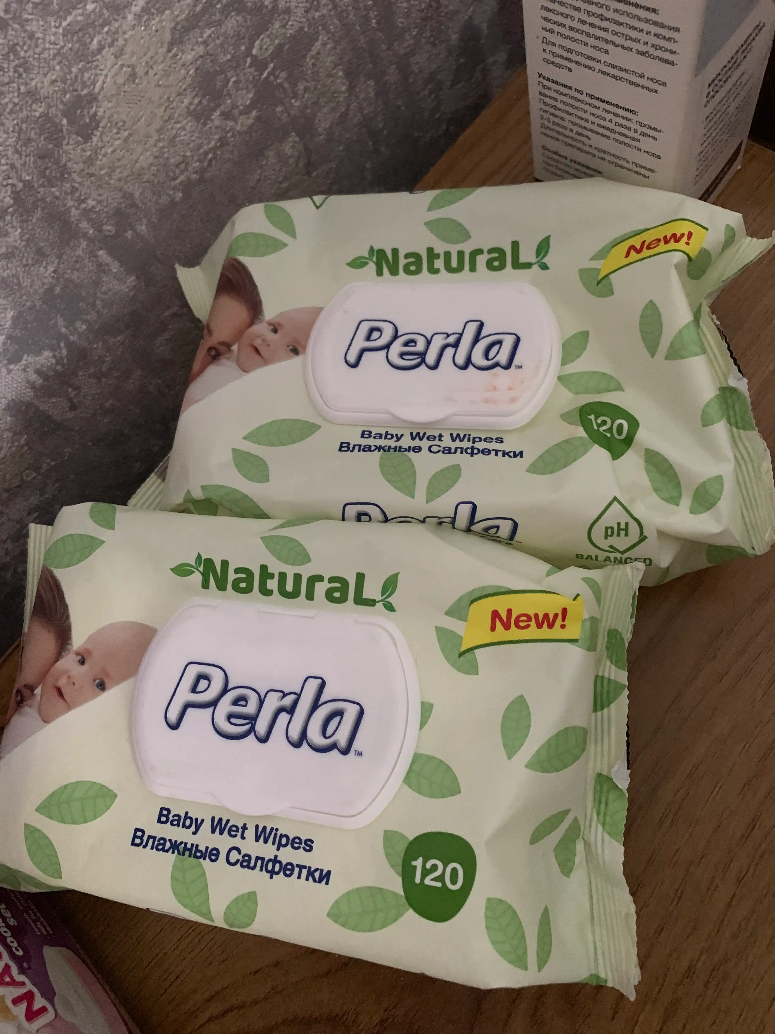 PERLA NATUREL nam salfetkalari 120 x 12