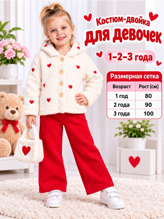 Двойка для девочек, удобная для детского сада и прогулок, для девочек 1-3 лет