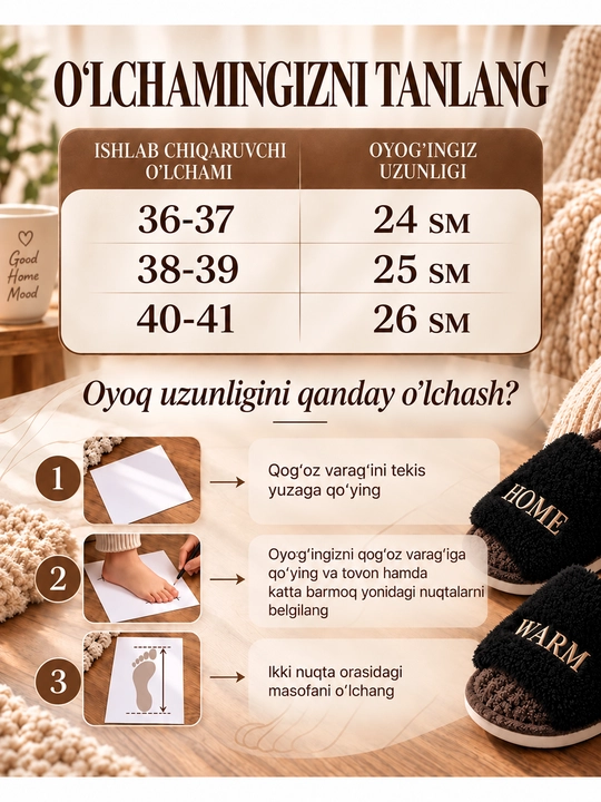 Ayollar uchun uyda kiyiladigan, uchi ochiq shippaklar, uyda kiyiladigan shippaklar