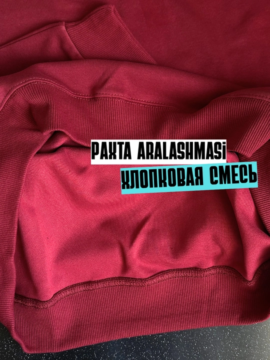 Ayollar svitshot, erkin bichimli kofta, asosiy, taramsiz va bosma naqshsiz