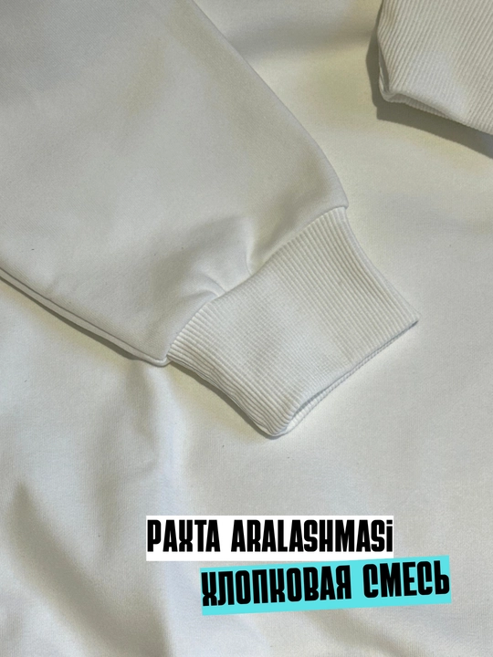 Ayollar svitshot, erkin bichimli kofta, asosiy, taramsiz va bosma naqshsiz
