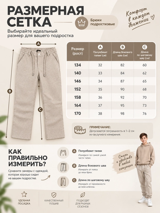 Брюки для мальчиков школьные повседневные спортивные классические удобного фасона