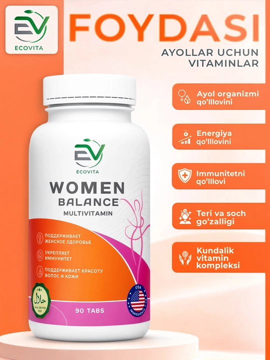 ECOVITA Women Balance Multivitamin, 90 tabletka