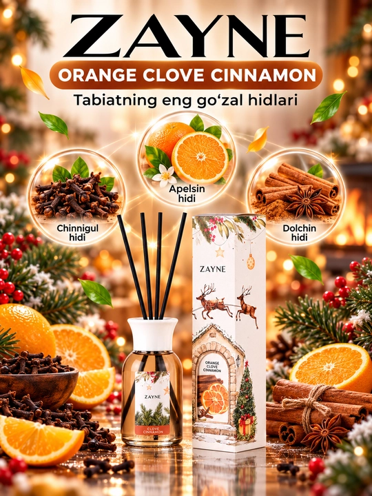 Yangi yil uchun Xushbo‘y Aroma Diffuzor, Qishki Hidlar