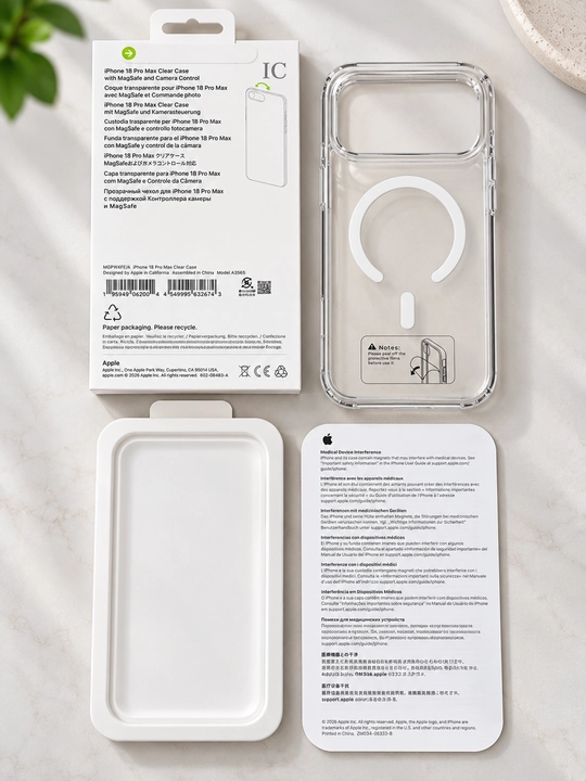 IPhone uchun chexol 13, 14, 15, 16, 17, 18 Pro, Pro Max uchun shaffof g‘ilof