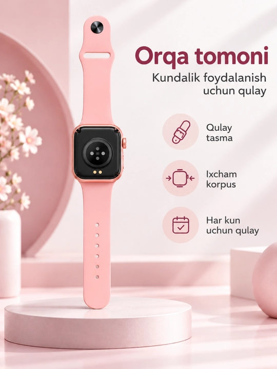 Смарт-часы Smart Watch 8 Big T800 Pro Max, для Android и iPhone, беспроводная зарядка
