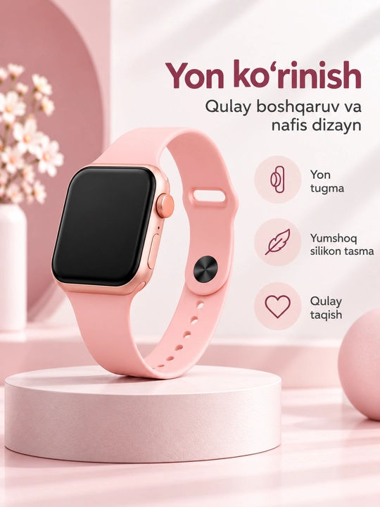 Смарт-часы Smart Watch 8 Big T800 Pro Max, для Android и iPhone, беспроводная зарядка