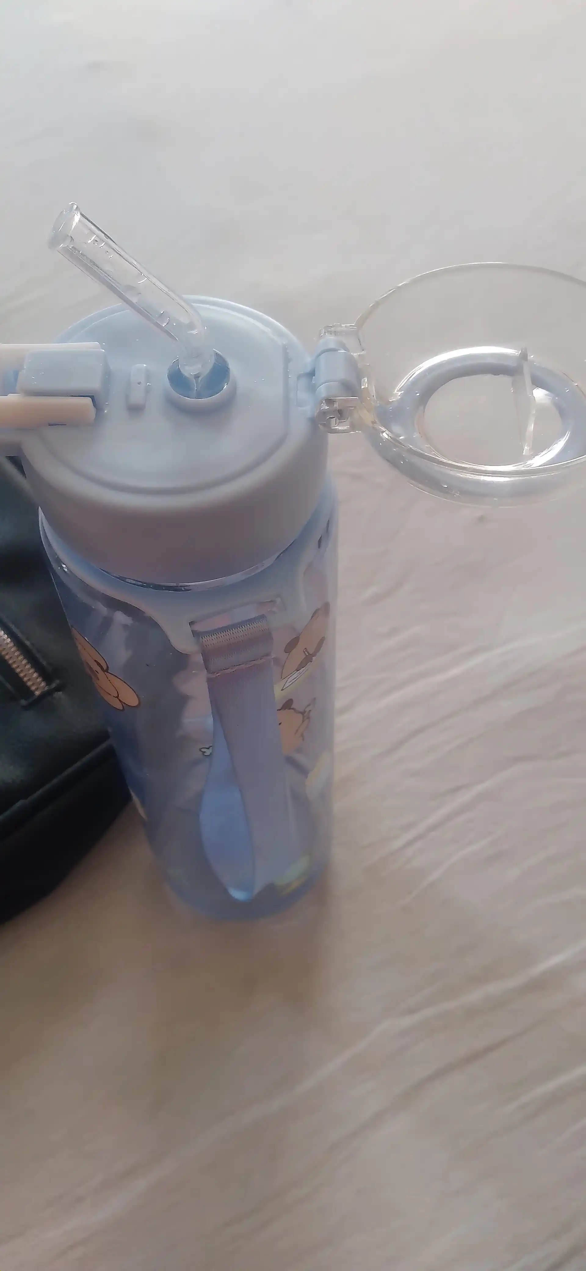 Suv uchun idish, naychali, sport, sayr, maktab uchun butilkalar, 900 ml