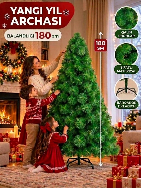 Yangi yil archasi, Sun'iy archa, 120sm-300smgacha tanlovga,bayram uchun ajoyib bezak,Archa