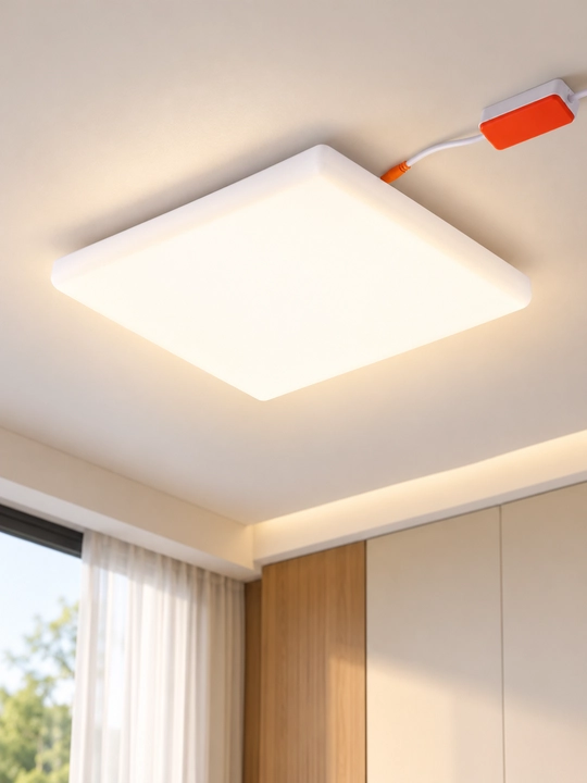 Ramkasiz o‘rnatilgan kvadrat LED yoritgich 10/18/2