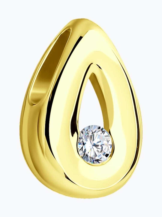 SOKOLOV 1030652-2 sariq oltin 585 probali ayollar kuloni